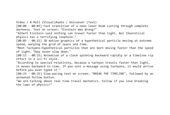 write a premium 21 short form script bundle for science and tech